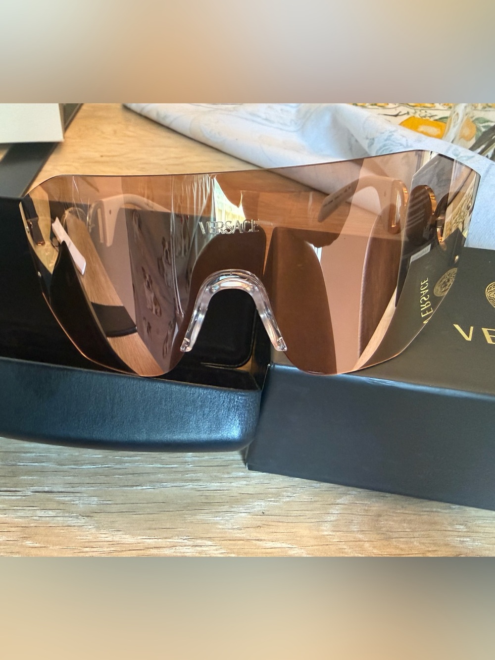 Versace | Rose Gold Sunglasses